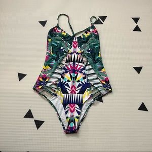 Forever21 vibrant cut-out swimwear